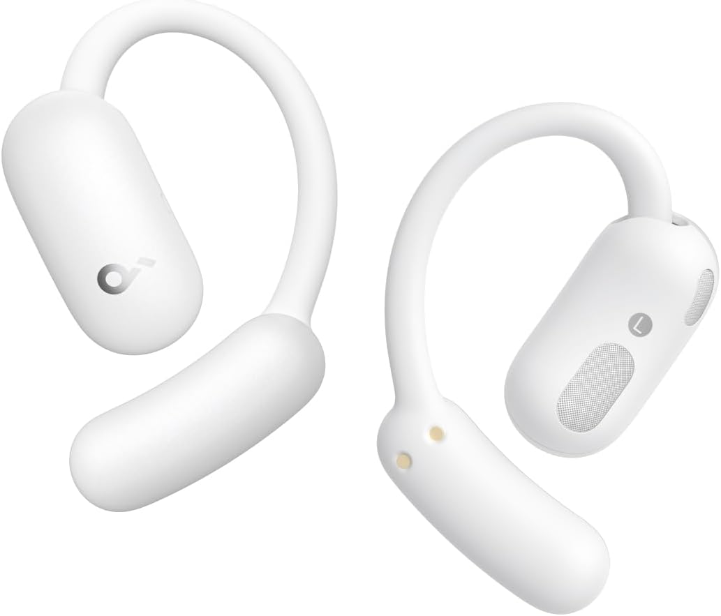 soundcore AeroFit 2 by Anker, Open-Ear Headphones, 4 Adjustable Positions for Every Ear Size, 2x Richer Bass, Hi-Res, 42H Playtime, IP55, AI Clear Calls,Wireless Charging,Translation Earbuds Real Time