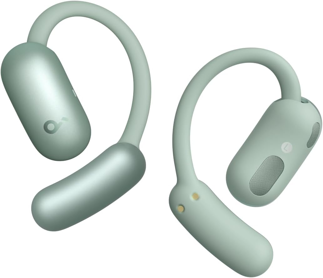 soundcore AeroFit 2 by Anker, Open-Ear Headphones, 4 Adjustable Positions for Every Ear Size, 2x Richer Bass, Hi-Res, 42H Playtime, IP55, AI Clear Calls,Wireless Charging,Translation Earbuds Real Time