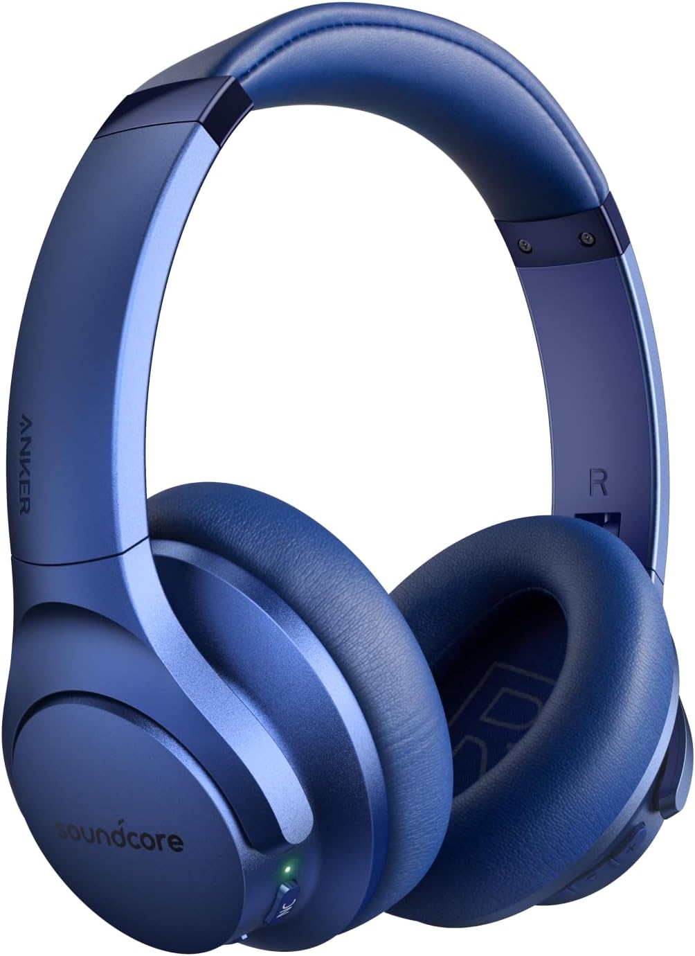 Soundcore Anker Life Q20 Hybrid Active Noise Cancelling Headphones, Wireless Over Ear Bluetooth Headphones, 60H Playtime, Hi-Res Audio, Deep Bass, Memory Foam Ear Cups, Travel, Office