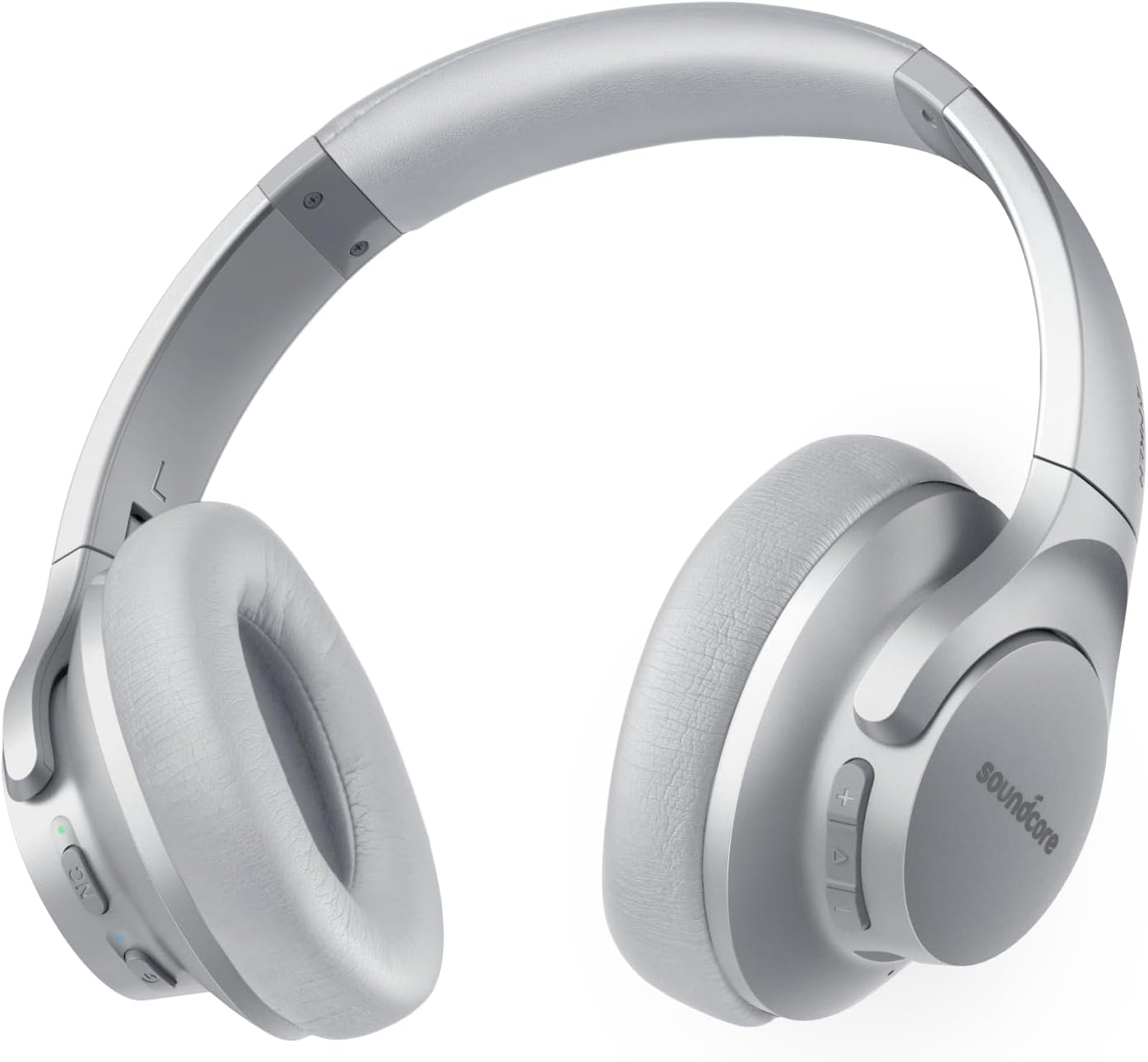 Soundcore Anker Life Q20 Hybrid Active Noise Cancelling Headphones, Wireless Over Ear Bluetooth Headphones, 60H Playtime, Hi-Res Audio, Deep Bass, Memory Foam Ear Cups, Travel, Office