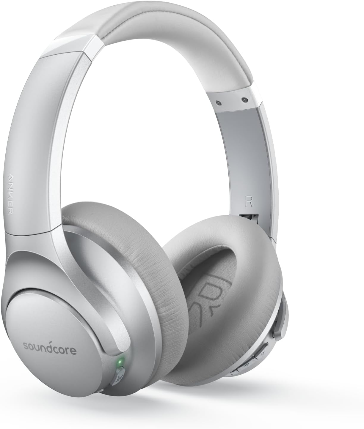 Soundcore Anker Life Q20 Hybrid Active Noise Cancelling Headphones, Wireless Over Ear Bluetooth Headphones, 60H Playtime, Hi-Res Audio, Deep Bass, Memory Foam Ear Cups, Travel, Office