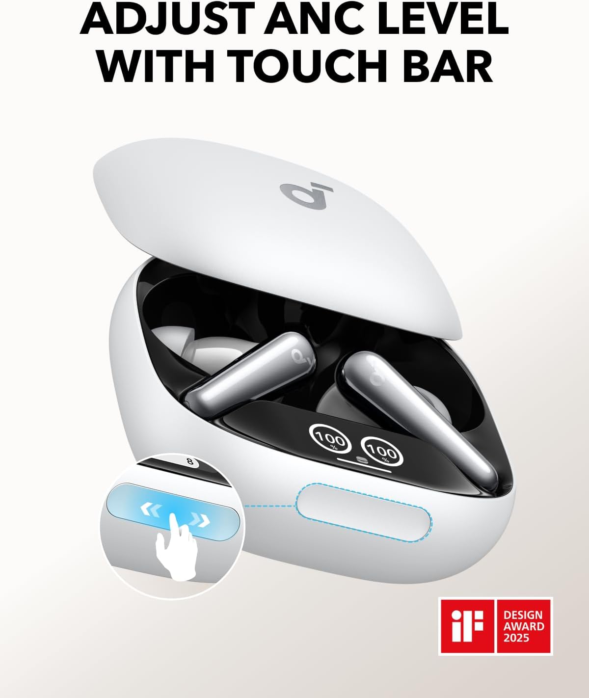 Soundcore Liberty 4 Pro by Anker, Noise Cancelling Wireless Earbuds, 7-Sensor and Real-Time Adaptive Noise Cancelling, 2× Faster Charging, Studio-Level Hi-Fi Music, Clear Calls with 6 Mics and AI