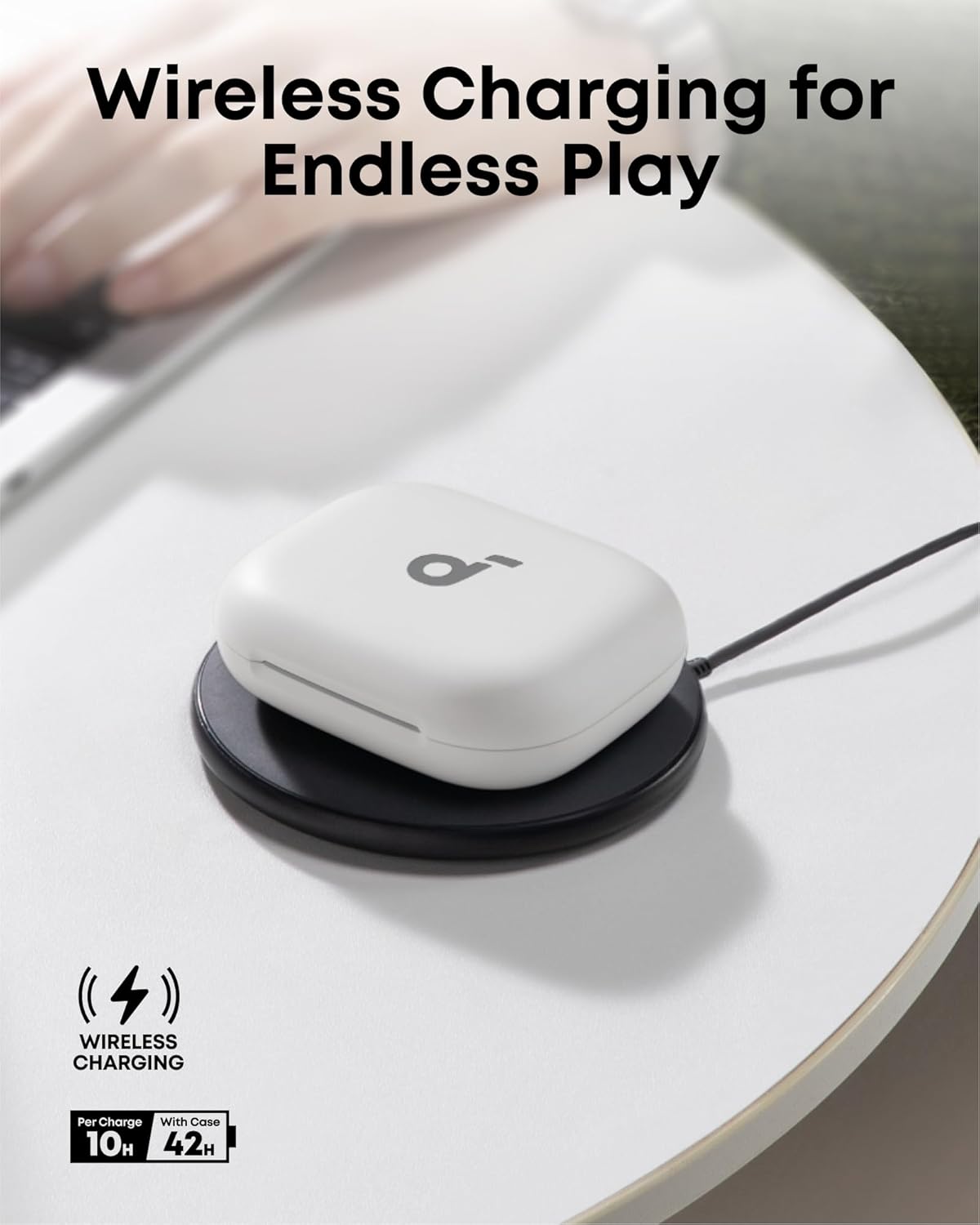 soundcore AeroFit 2 by Anker, Open-Ear Headphones, 4 Adjustable Positions for Every Ear Size, 2x Richer Bass, Hi-Res, 42H Playtime, IP55, AI Clear Calls,Wireless Charging,Translation Earbuds Real Time