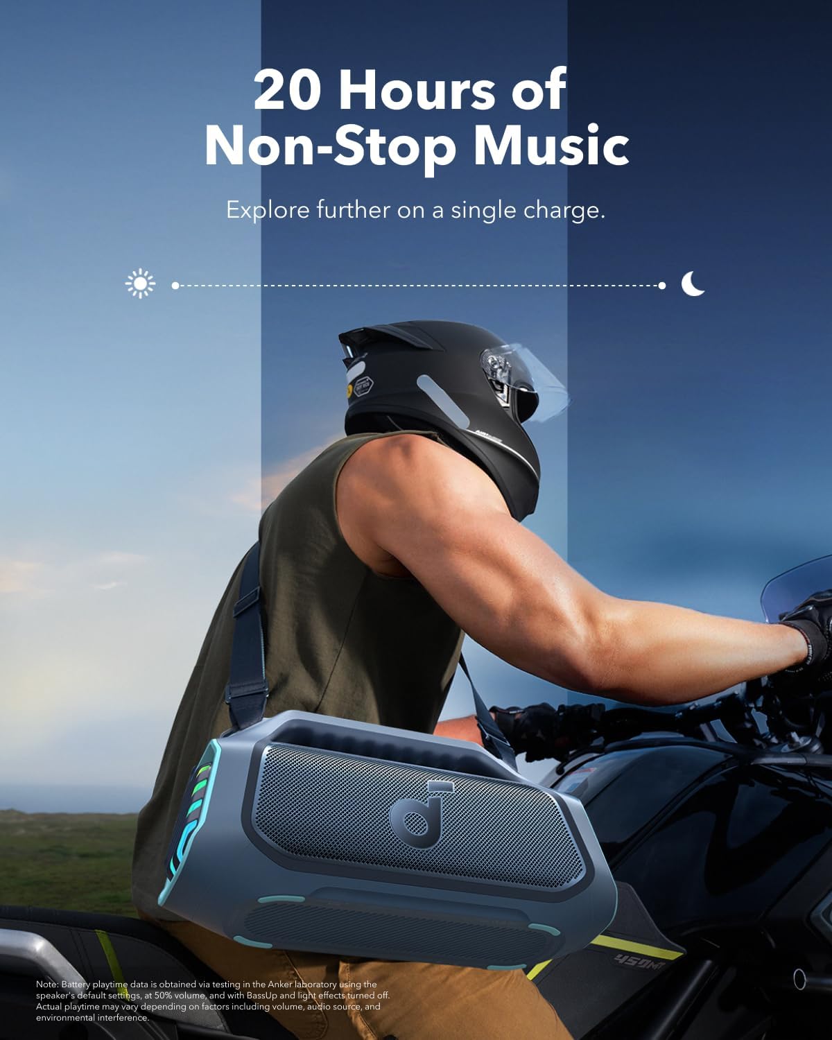 soundcore Boom 2 Plus By Anker, Outdoor Speaker, 140W, 2+2 Channel, BassUp 2.0, 20H Playtime, Fast Charge, IPX7 Waterproof, RGB Lights, Power Bank, Bluetooth 5.3, Portable for Outdoors, Camping, Beach