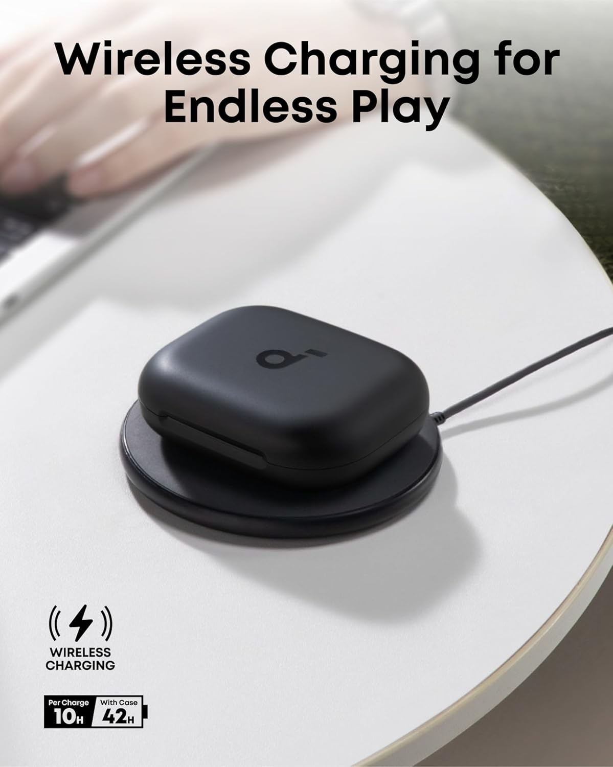 soundcore AeroFit 2 by Anker, Open-Ear Headphones, 4 Adjustable Positions for Every Ear Size, 2x Richer Bass, Hi-Res, 42H Playtime, IP55, AI Clear Calls,Wireless Charging,Translation Earbuds Real Time