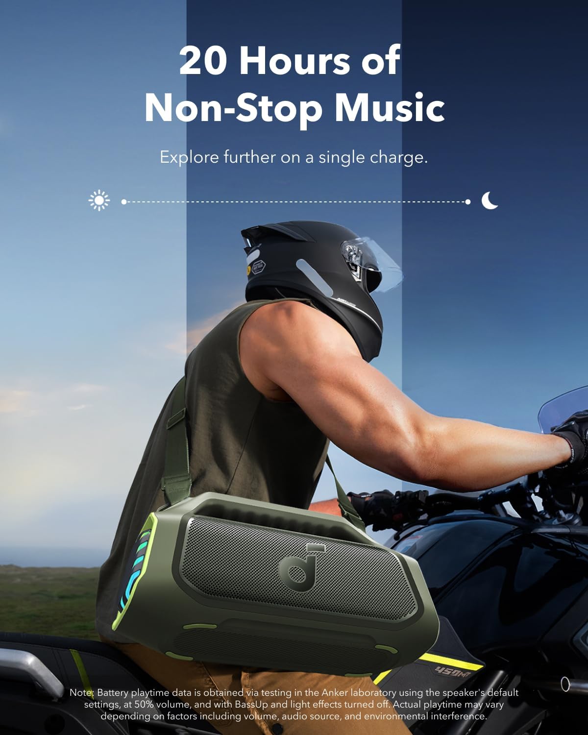 soundcore Boom 2 Plus By Anker, Outdoor Speaker, 140W, 2+2 Channel, BassUp 2.0, 20H Playtime, Fast Charge, IPX7 Waterproof, RGB Lights, Power Bank, Bluetooth 5.3, Portable for Outdoors, Camping, Beach