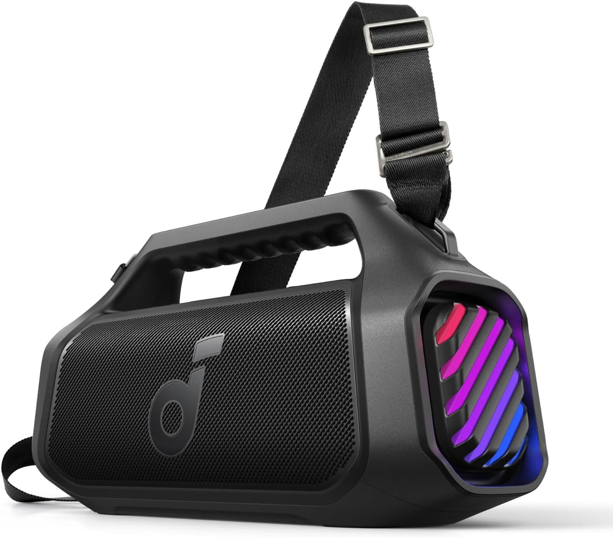 soundcore Boom 2 Plus By Anker, Outdoor Speaker, 140W, 2+2 Channel, BassUp 2.0, 20H Playtime, Fast Charge, IPX7 Waterproof, RGB Lights, Power Bank, Bluetooth 5.3, Portable for Outdoors, Camping, Beach