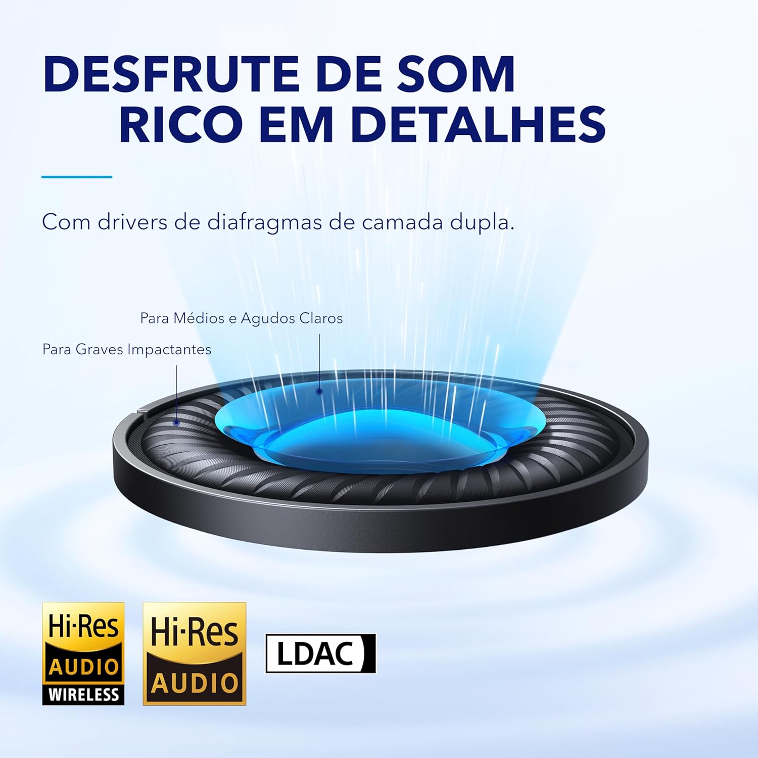 Soundcore by Anker Space Q45 Adaptive Active Noise Cancelling Headphones, Reduce Noise by Up to 98%, 50H Playtime, App Control, LDAC Hi-Res Wireless Audio, Comfortable Fit, Clear Calls, Bluetooth 5.3