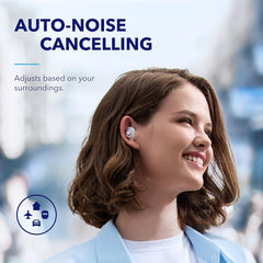 Soundcore by Anker Space A40 Adaptive Active Noise Cancelling Wireless Earbuds, Reduce Noise by Up to 98%, Ultra Long 50H Playtime, 10H Single Playtime, Hi-Res Sound, Comfortable Fit, Wireless Charge