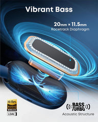 soundcore AeroFit 2 by Anker, Open-Ear Headphones, 4 Adjustable Positions for Every Ear Size, 2x Richer Bass, Hi-Res, 42H Playtime, IP55, AI Clear Calls,Wireless Charging,Translation Earbuds Real Time